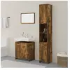 vidaXL Ensemble de meubles de salle de bain 3 pcs Chêne fumé