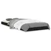 vidaXL Vidaxl Cadre De Lit Noir 75x190 Cm Bois Pin Massif Petit Simple