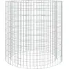 vidaXL Foyer en gabion Ø 100 cm fer galvanisé