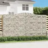vidaXL Panier de gabions arqué 400x50x220/240 cm Fer galvanisé