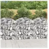 vidaXL Panier de gabions arqué 100x50x100/120 cm Fer galvanisé