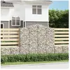 vidaXL Panier de gabions arqué 200x50x180/200 cm Fer galvanisé