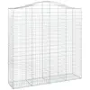 vidaXL Panier de gabions arqué 200x50x200/220 cm Fer galvanisé