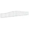 vidaXL Panier de gabions arqué 400x30x40/60 cm Fer galvanisé