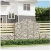 vidaXL Panier de gabions arqué 200x50x160/180 cm Fer galvanisé