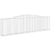 vidaXL Panier de gabions arqué 400x30x100/120 cm Fer galvanisé