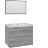 vidaXL Vidaxl Meubles De Salle De Bain Sonoma Gris Bois D'ingénierie
