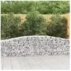 vidaXL Panier de gabions arqué 400x50x60/80 cm Fer galvanisé
