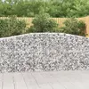 vidaXL Panier de gabions arqué 400x50x100/120 cm Fer galvanisé