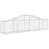 vidaXL Panier de gabions arqué 200x30x40/60 cm Fer galvanisé