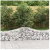 vidaXL Panier de gabions arqué 200x50x40/60 cm Fer galvanisé