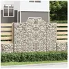 vidaXL Panier de gabions arqué 200x50x160/180 cm Fer galvanisé