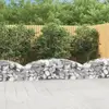 vidaXL Panier de gabions arqué 200x50x40/60 cm Fer galvanisé