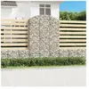 vidaXL Panier de gabions arqué 150x50x220/240 cm Fer galvanisé