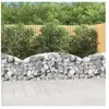vidaXL Panier de gabions arqué 200x30x60/80 cm Fer galvanisé