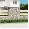 vidaXL Panier de gabions arqué 150x50x160/180 cm Fer galvanisé