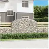 vidaXL Panier de gabions arqué 200x30x120/140 cm Fer galvanisé