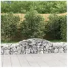 vidaXL Panier de gabions arqué 300x50x40/60 cm Fer galvanisé