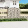 vidaXL Panier de gabions arqué 200x50x180/200 cm Fer galvanisé