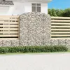 vidaXL Panier de gabions arqué 200x50x220/240 cm Fer galvanisé