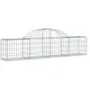 vidaXL Panier de gabions arqué 200x30x40/60 cm Fer galvanisé