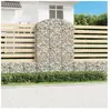 vidaXL Panier de gabions arqué 150x30x220/240 cm Fer galvanisé