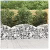 vidaXL Panier de gabions arqué 150x50x60/80 cm Fer galvanisé