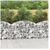 vidaXL Panier de gabions arqué 150x50x80/100 cm Fer galvanisé