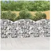 vidaXL Panier de gabions arqué 150x50x100/120 cm Fer galvanisé