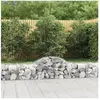 vidaXL Panier de gabions arqué 200x50x40/60 cm Fer galvanisé