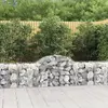 vidaXL Panier de gabions arqué 200x50x60/80 cm Fer galvanisé
