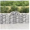 vidaXL Panier de gabions arqué 200x50x100/120 cm Fer galvanisé