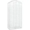vidaXL Panier de gabions arqué 100x50x200/220 cm Fer galvanisé