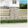 vidaXL Panier de gabions arqué 100x50x160/180 cm Fer galvanisé