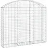 vidaXL Panier de gabions arqué 150x30x120/140 cm Fer galvanisé