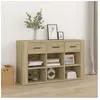vidaXL Buffet Chêne sonoma 100x30x59,5 cm Bois d'ingénierie