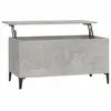 vidaXL Table basse Gris béton 90x44,5x45 cm Bois d'ingénierie