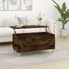 vidaXL Table basse Chêne fumé 90x44,5x45 cm Bois d'ingénierie