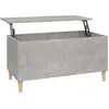 vidaXL Table basse Gris béton 90x44,5x45 cm Bois d'ingénierie