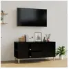 vidaXL Meuble TV Noir 102x44,5x50 cm Bois d'ingénierie