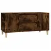 vidaXL Meuble TV Chêne fumé 102x44,5x50 cm Bois d'ingénierie