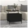 vidaXL Table basse Noir 60x44,5x45 cm Bois d'ingénierie