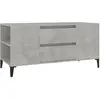 vidaXL Meuble TV Gris béton 102x44,5x50 cm Bois d'ingénierie
