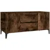 vidaXL Meuble TV Chêne fumé 102x44,5x50 cm Bois d'ingénierie
