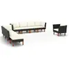 vidaXL Tables d'appoint 2 pcs Noir 50x46x50 cm Bois d’ingénierie