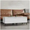 vidaXL Tables d'appoint 2 pcs Blanc 50x46x35 cm Bois d'ingénierie