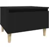 vidaXL Table d'appoint Noir 50x46x35 cm Bois d'ingénierie