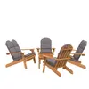 vidaXL Ensemble de salon de jardin Adirondack 5 pcs bois acacia solide