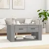 vidaXL Table basse Sonoma gris 80x50x40 cm Bois d'ingénierie