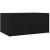 vidaXL Table basse Noir 80x50x36 cm Bois d'ingénierie